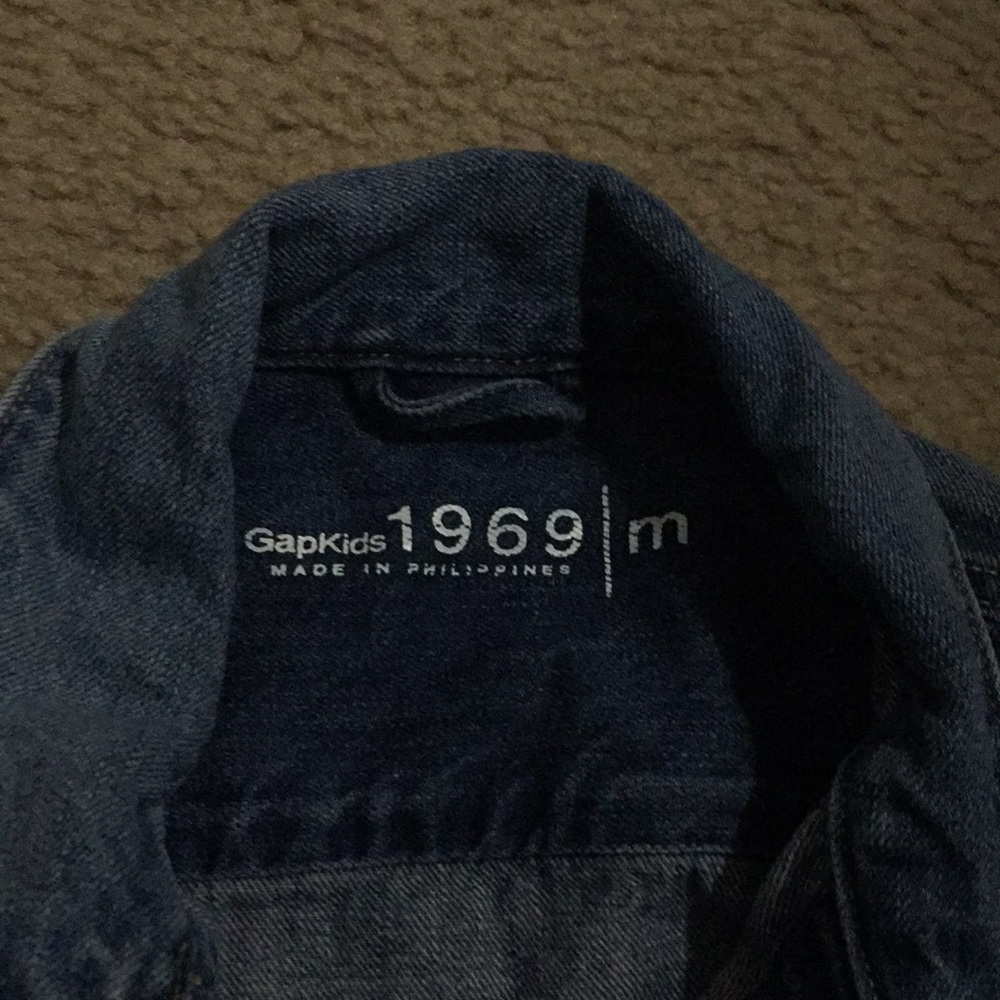 Preowned kids Gap jean jacket size size M - Picture 3 of 3